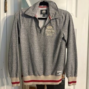 Roots quarter zip sweatshirt